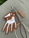Punk Skull Hand Braided Keychain