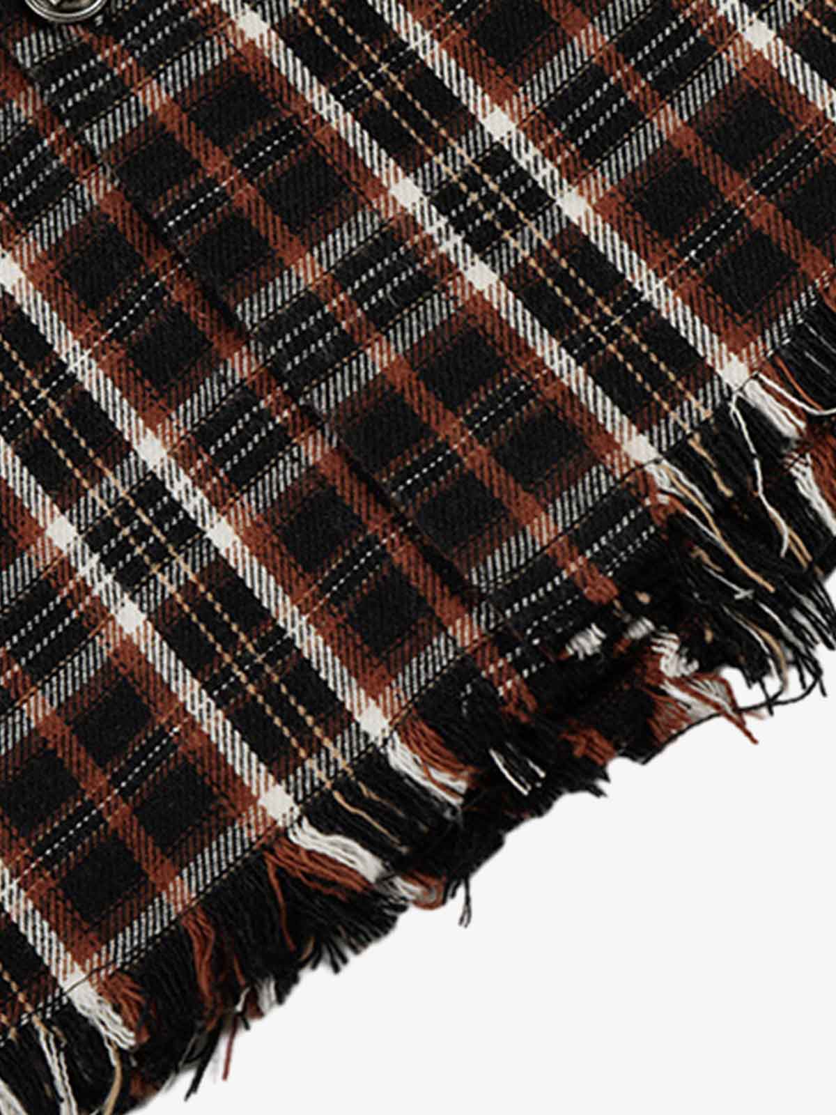 Frayed Plaid Short-Sleeve Shirt