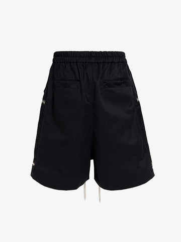 Water-Resistant Cargo Shorts – Polyamide Elastic Waist Relaxed Fit Utility Shorts