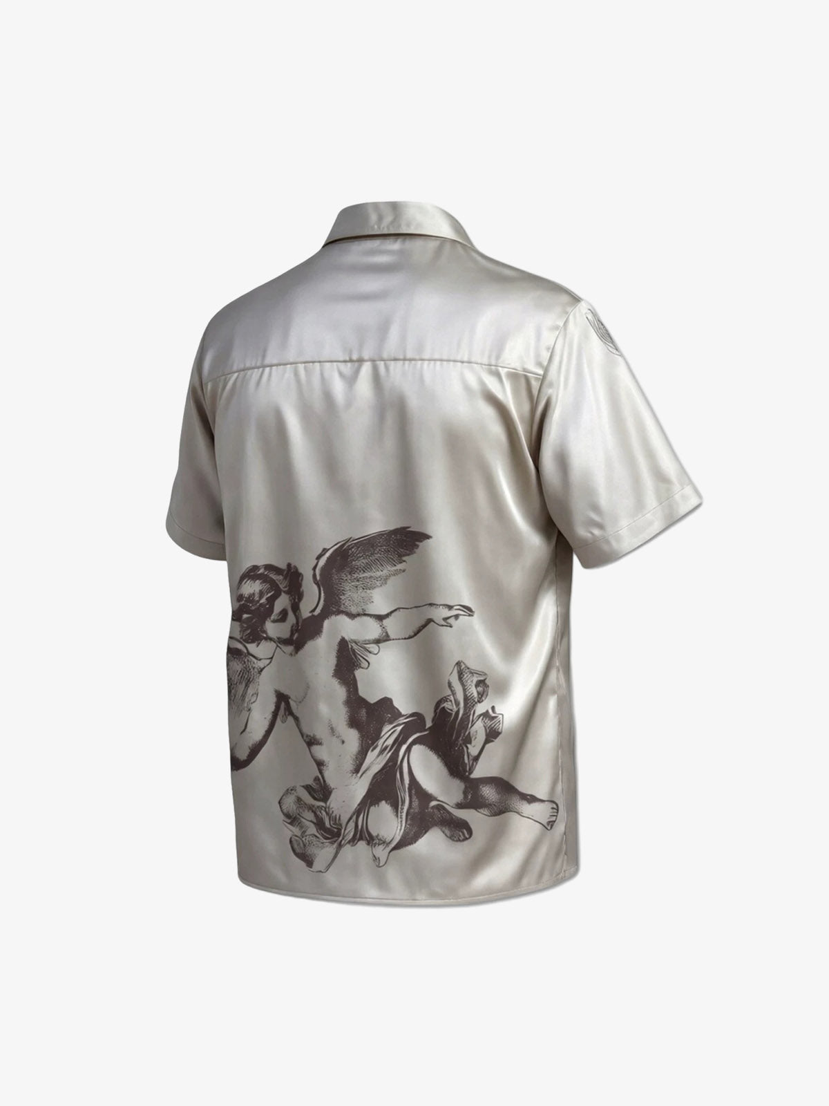 Cupid Angel Sketch Cuban Shirt