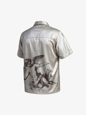 Cupid Angel Sketch Cuban Shirt