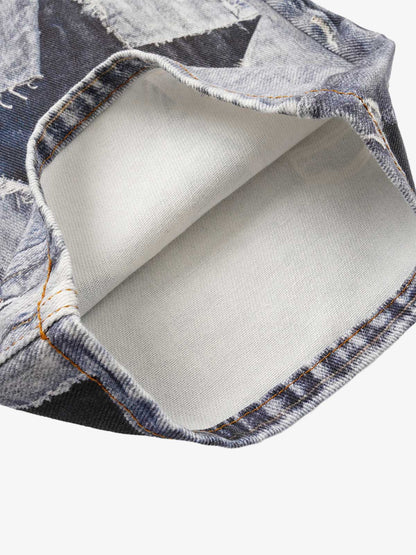 Punk-Style Baggy Wide-Leg Jeans