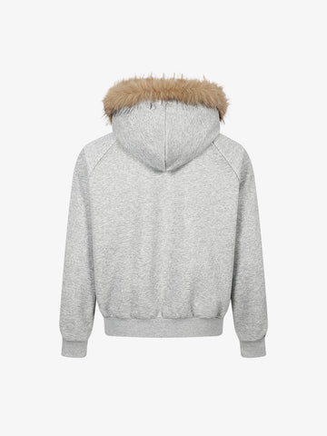 Union Jack Fur Hooded Jacket