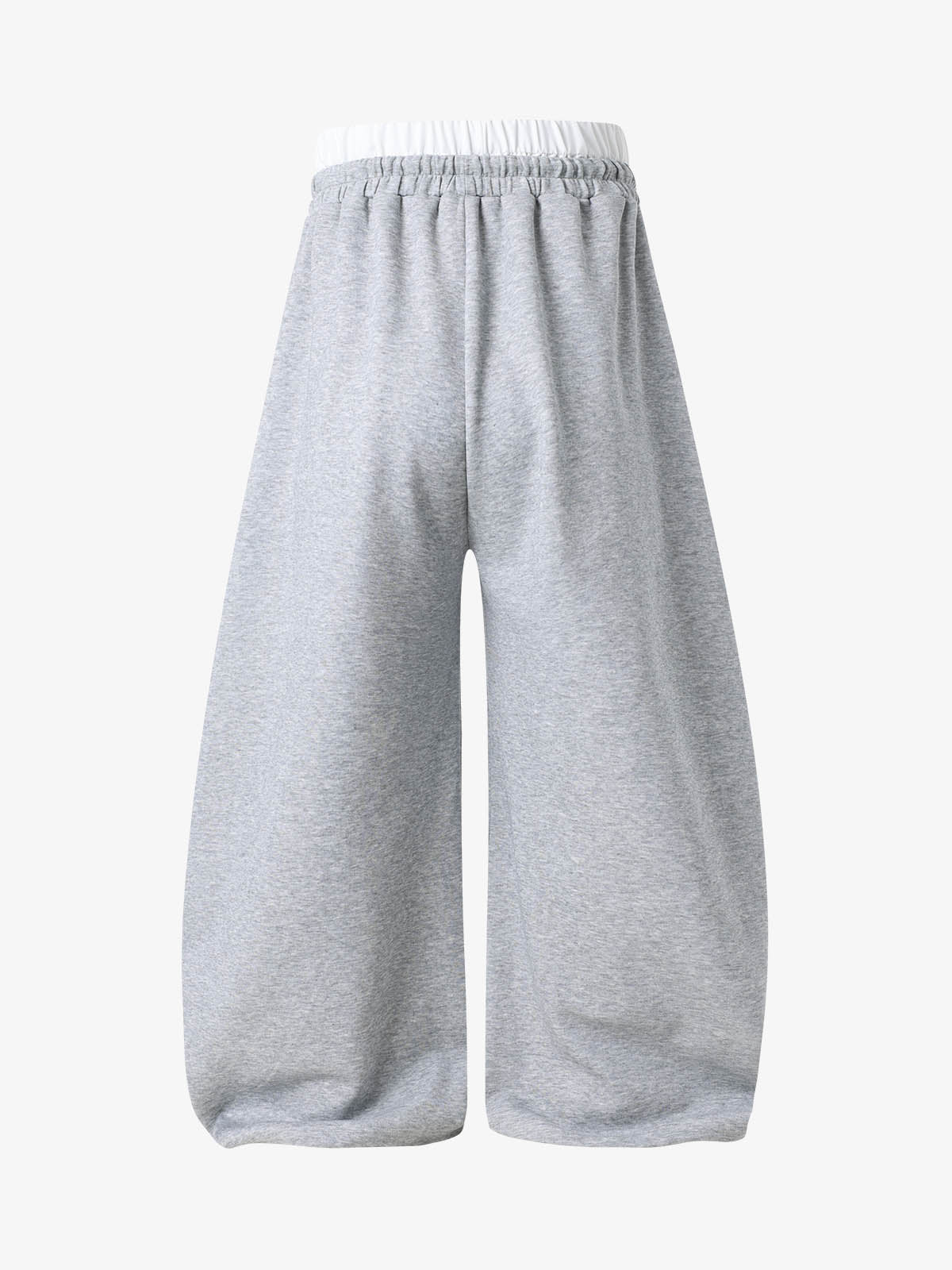 Graffiti Baggy Sweatpants – Double Waist Curved Stripe Streetwear Joggers