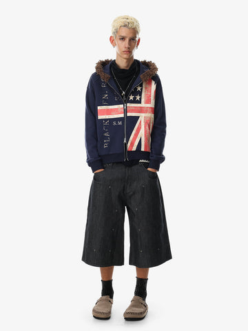 Union Jack Fur Hooded Jacket