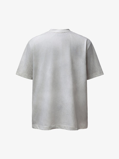 Camo Letter Patchwork Casual T-Shirt