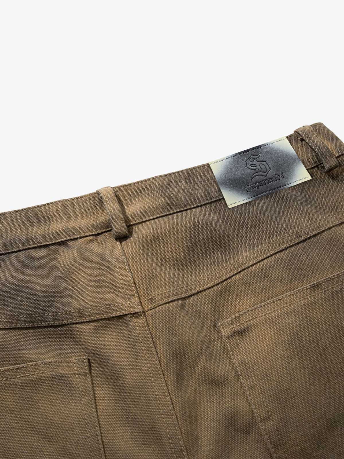 Dirty Mud Wash Print Jorts