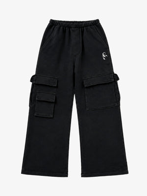 Washed Wide-Leg Sweatpants