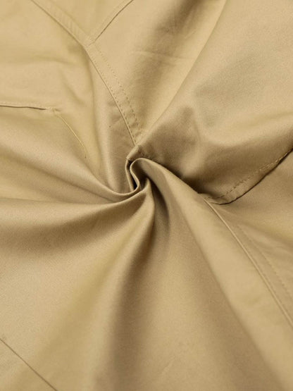 Pleated Utility Pocket Wide Leg Cropped Cargo Pants 