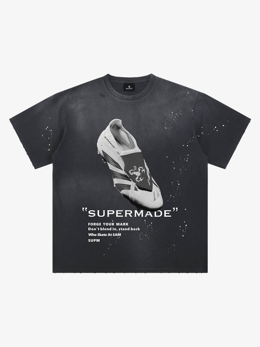 Vintage Soccer Cleat Graphic T-Shirt 