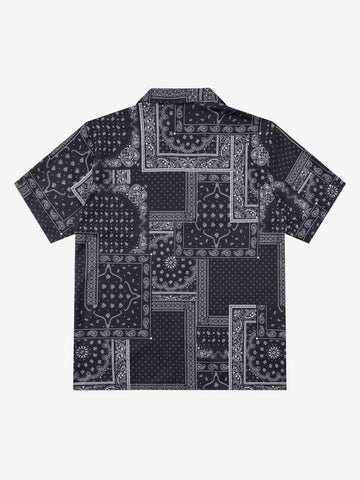 Vintage Bandana Patchwork Cuban Shirt