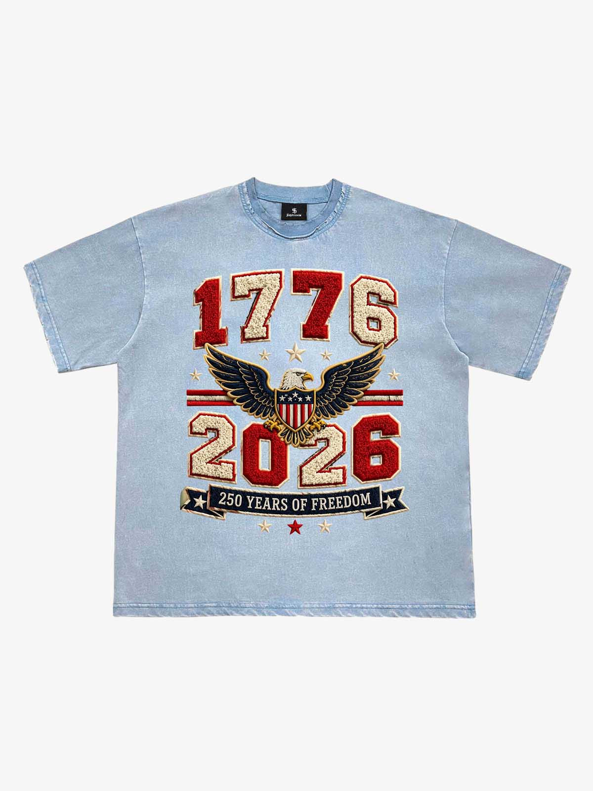 Towel Embroidery Washed Vintage T-Shirt