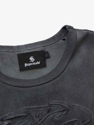 Exposed Seams Washed Knit Vest