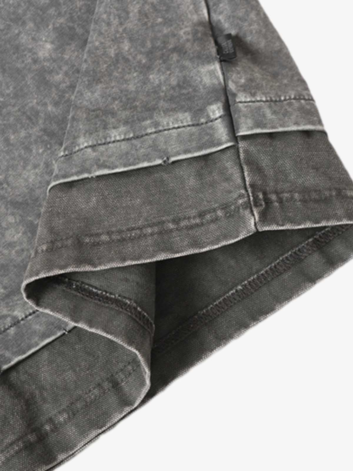 Exposed Seam Washed T Shirt