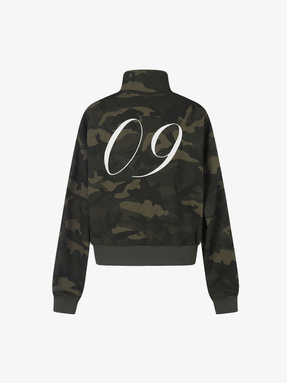 Camo Tape Detail Cropped Jacket