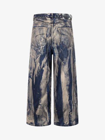 Vintage Acid Wash Tie-Dye Jeans 