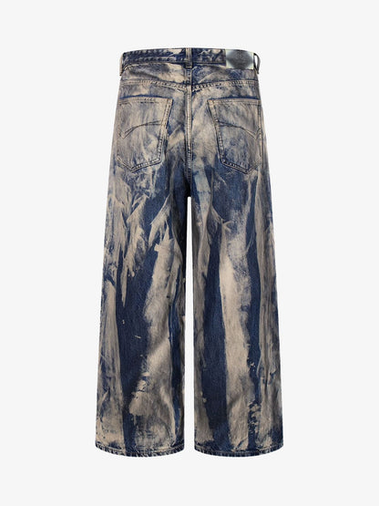 Vintage Acid Wash Tie-Dye Jeans 