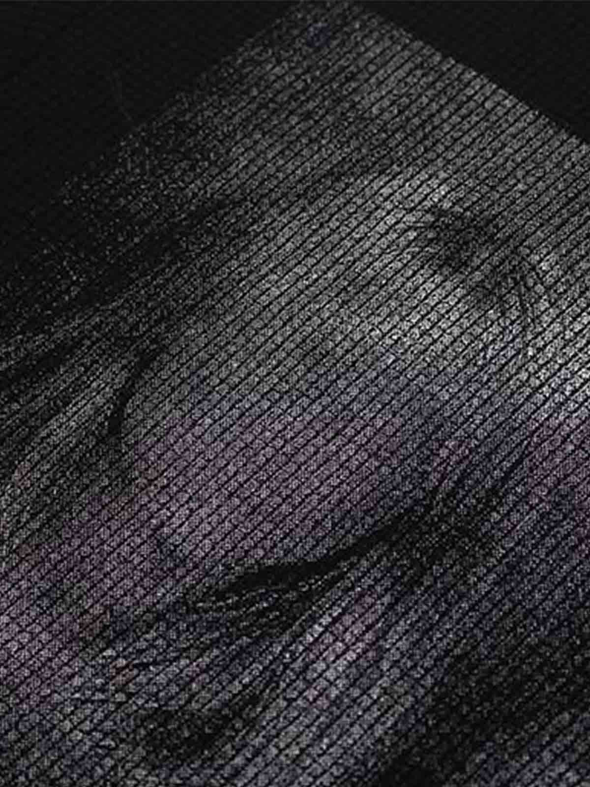 Faceless Portrait Waffle Knit T-Shirt