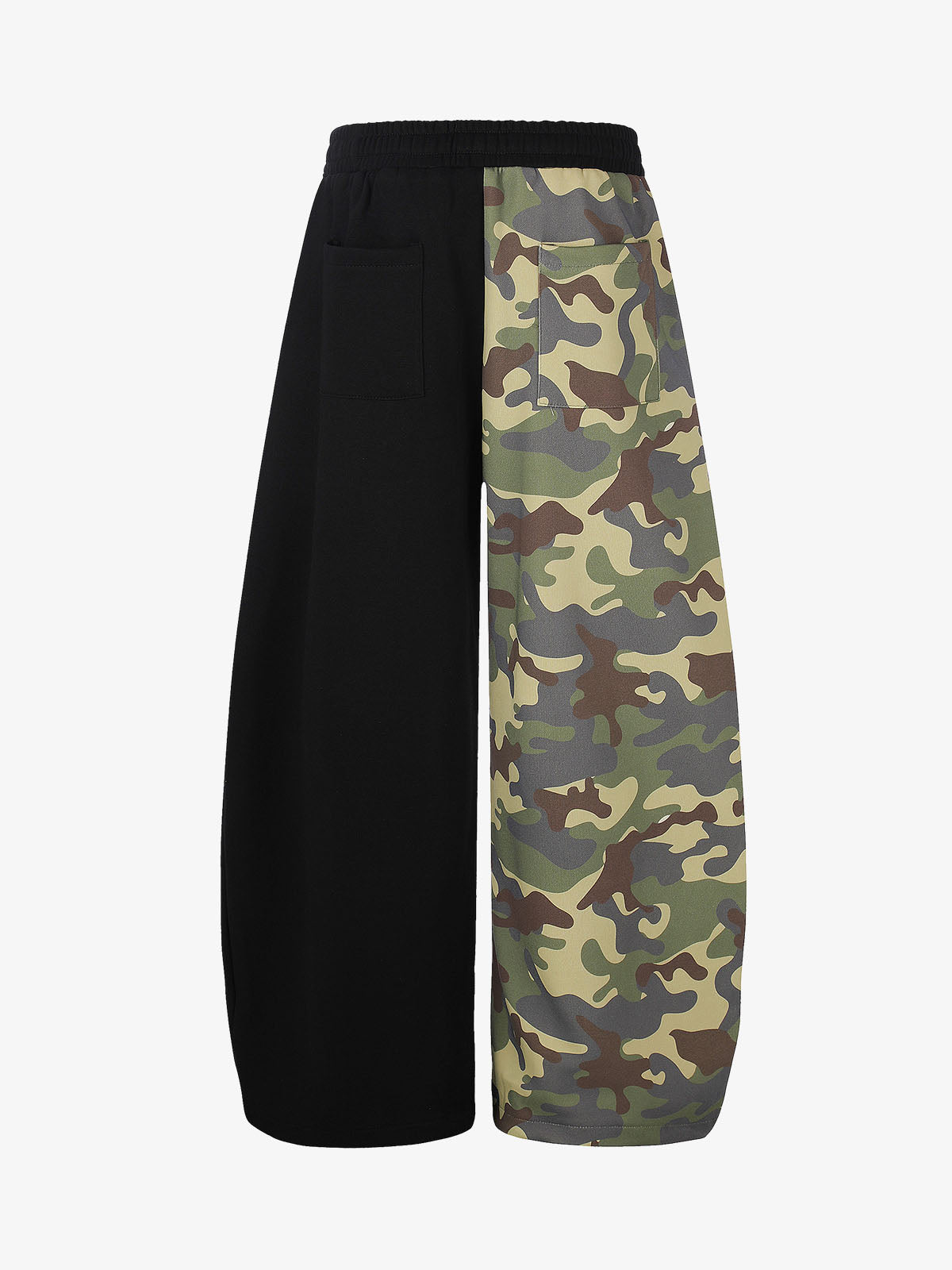 Streetwear Camo Patchwork Baggy Sweatpants