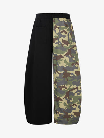 Streetwear Camo Patchwork Baggy Sweatpants