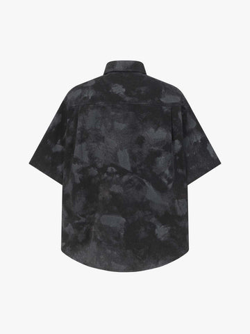 Supermade Signature Tie-Dye Acid Wash Pleated Shirt 