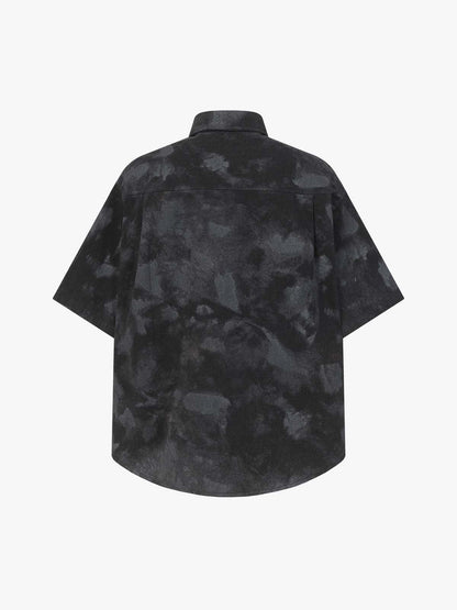 Supermade Signature Tie-Dye Acid Wash Pleated Shirt 