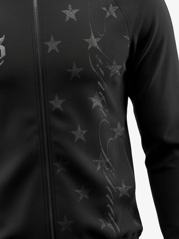 Dual Zip Star Print Jacket