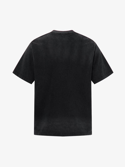 Grunge Faded Photo Print T Shirt