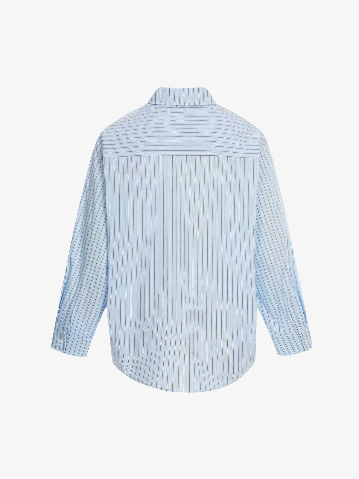 Fun Graffiti Striped Graphic Button-Up Shirt 