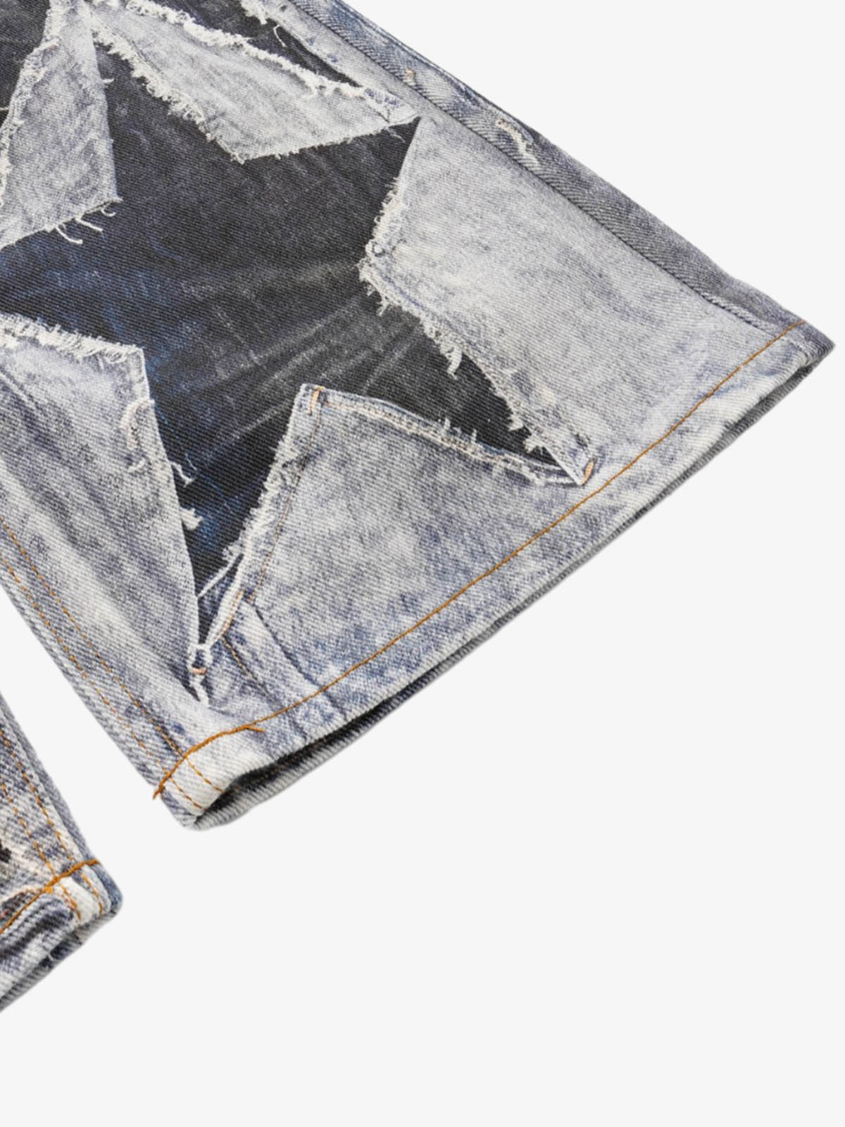 Punk-Style Baggy Wide-Leg Jeans