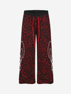 Contrast Leopard Patchwork Casual Pants