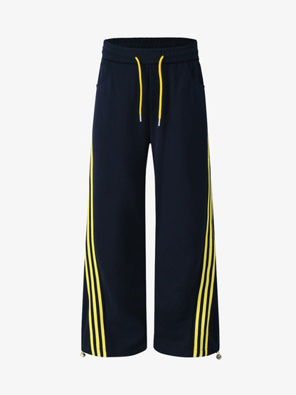 Striped Loose Drape Pants 