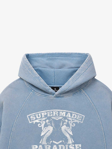 Girl Graphic Cropped Hoodie