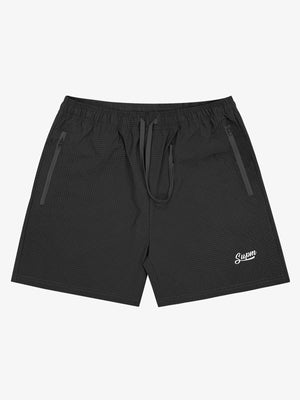 Minimalist Zip Pocket Drawstring Shorts