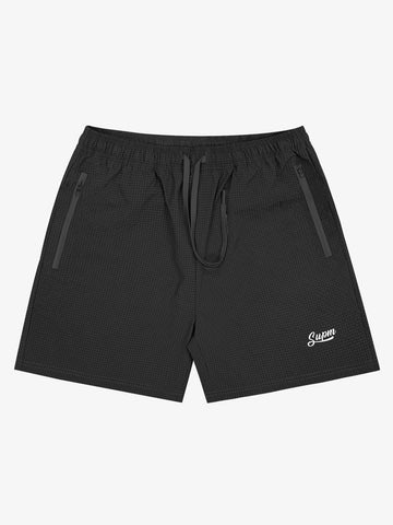Minimalist Zip Pocket Drawstring Shorts