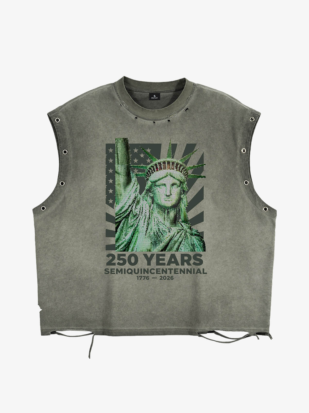 Vintage Liberty Graphic Sleeveless T-Shirt 