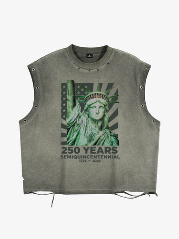 Vintage Liberty Graphic Sleeveless T-Shirt 