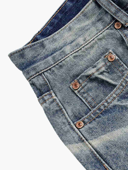 Distressed Washed Jeans