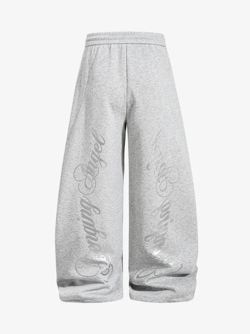 Detachable Accessory Printed Casual Sweatpants 