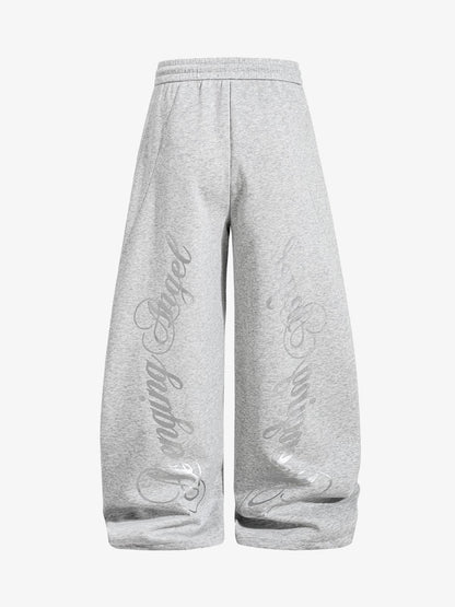 Detachable Accessory Printed Casual Sweatpants 