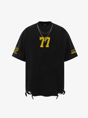 Detachable Chain Necklace Casual T-Shirt