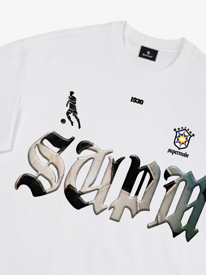 Gothic "SUPM" Soccer Graphic T-Shirt 