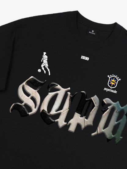 Gothic "SUPM" Soccer Graphic T-Shirt 