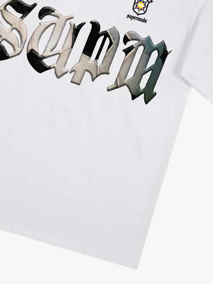 Gothic "SUPM" Soccer Graphic T-Shirt 