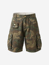 Distressed Camouflage Workwear Wide