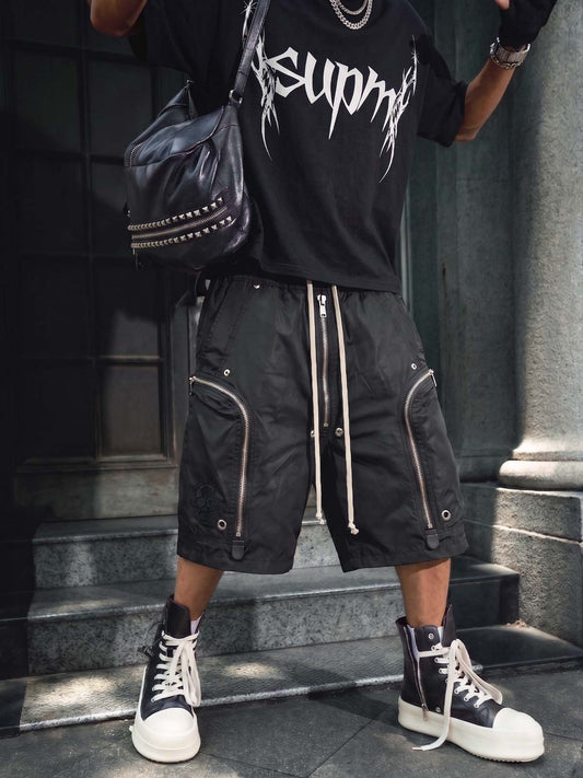 Heavy Zip Functional Techwear Shorts