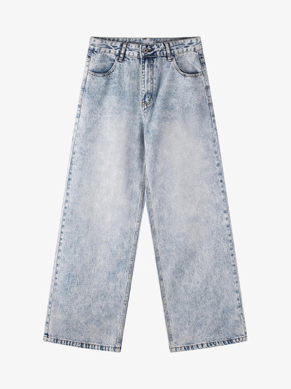 Angel Wing Print Bggy Jeans