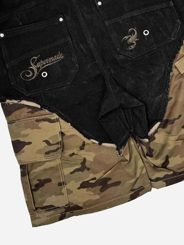 Scorpion Embroidered Camo Work Shorts