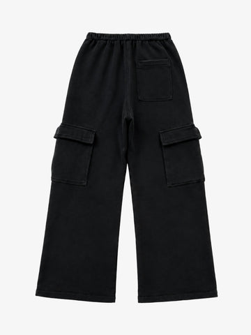 Washed Wide-Leg Sweatpants
