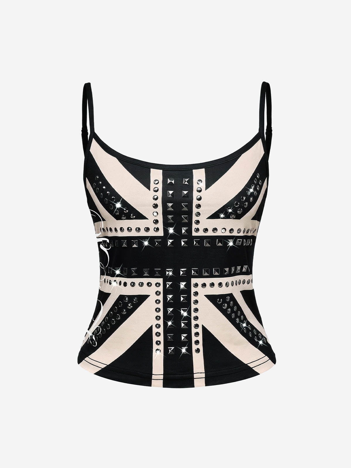 Studded Union Jack Tank Top